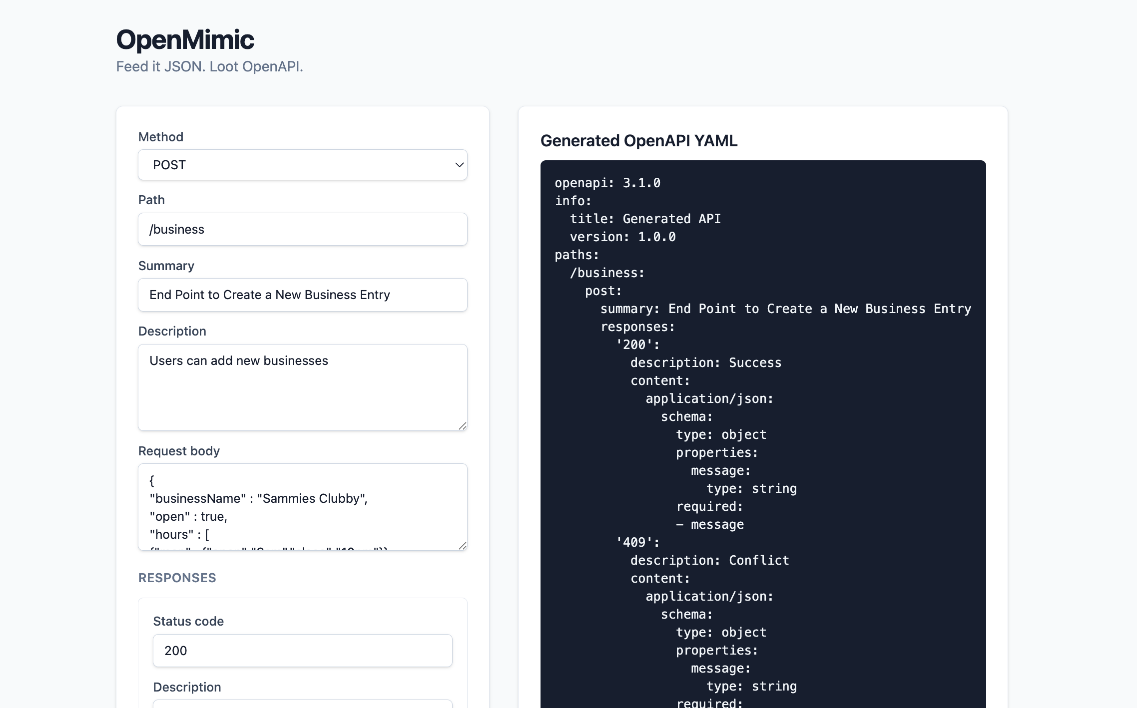 OpenMimic screenshot